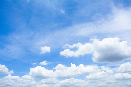 blue sky with cloud in summer - background © sema_srinouljan