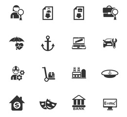 job search icon set