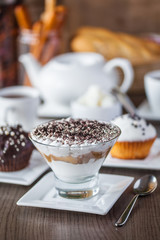 cupcake with tea