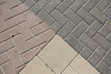 background from paving with ornament