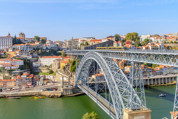 Vista da Ponte Dom Luis no Porto