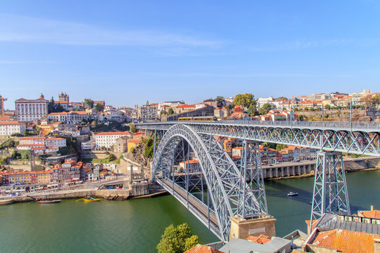 Vista da Ponte Dom Luis no Porto