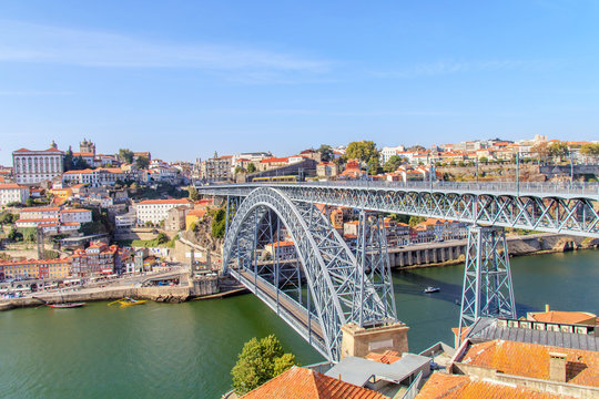 Vista da Ponte Dom Luis no Porto