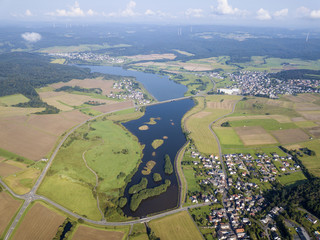 Lake Aartalsee in Hesse, Germany