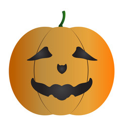 Isolated halloween pumpkin mask on a white background, Vector illustration