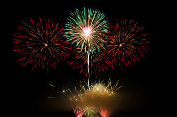 Fireworks, Fireworks light up the sky,New Year celebration fireworks