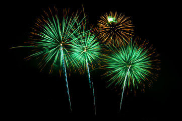 Fireworks, Fireworks light up the sky,New Year celebration fireworks