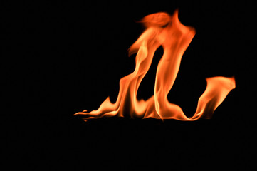 fire, Fire flames on black background,Fire flames background