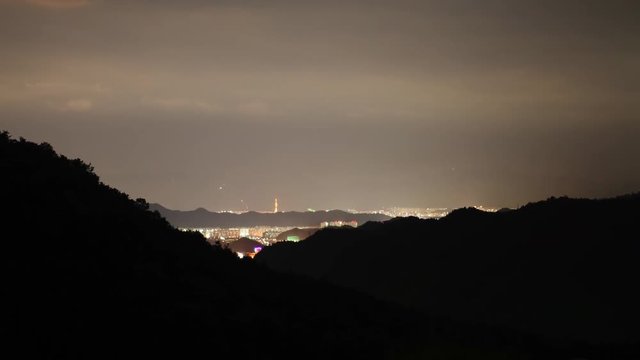 City in daegu at mountain view.