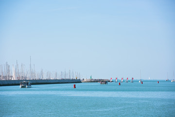 View of La Rochelle, France marina