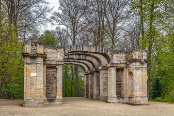 Fototapeta premium Ruin Theatre in Garden, Bayreuth, Germany