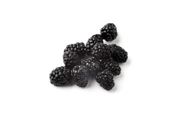 blackberry in a box on a white background