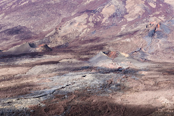 Craters at the Slopes of the Volcano Piton de la Fournaise, La R