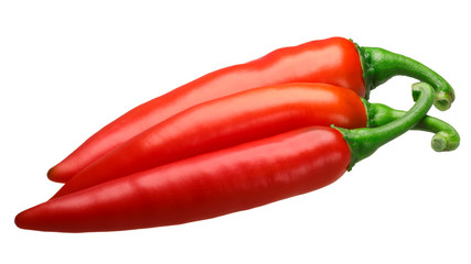 Paprika chile peppers, whole pods, paths