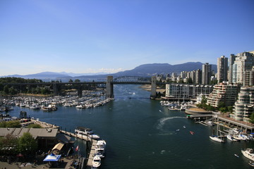 Fototapeta na wymiar Marina Walk Vancouver BC