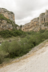 Greenway of irati in the mouth of lumbier, Navarra