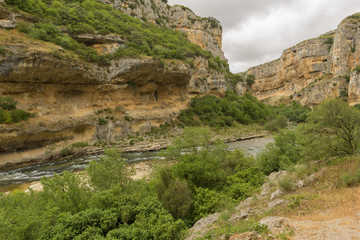 Greenway of irati in the mouth of lumbier, Navarra