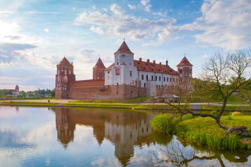 Obraz premium Grand view to Castle of Mir, Minsk Region, Belarus.