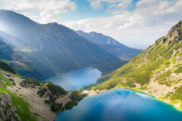 Fototapeta na wymiar Eye of the Sea lake in Tatra mountains, Poland