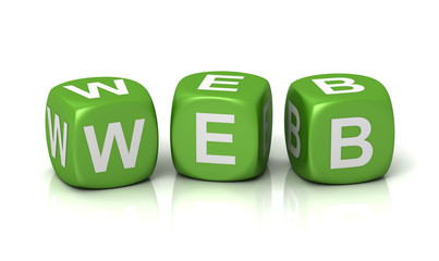 web cubes concept  3d illustration