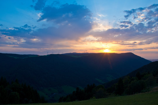 Schwarzwald Sonnenuntergang Kandel