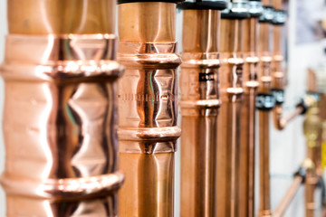 Brilliant new copper pipes.