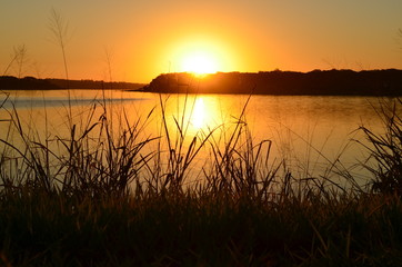 Sunset at lake 