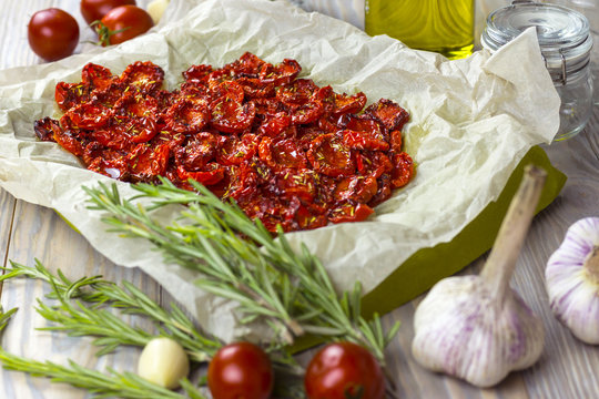 Juicy sun driad tomatoes