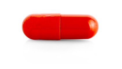 Pills isolated on white background