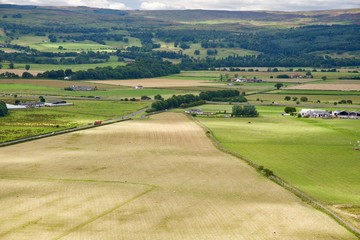 panorama of Scotland highland in Stirling city
