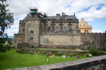 Fototapeta na wymiar panorama of Stirling city in Scotland England