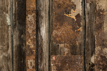 Altes rustikales Holztor