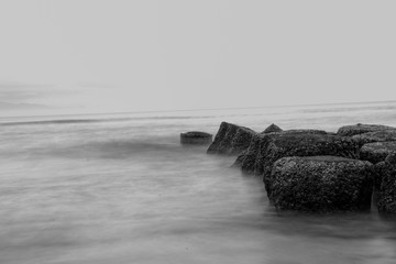 Meer in Bali langzeitbelichtet