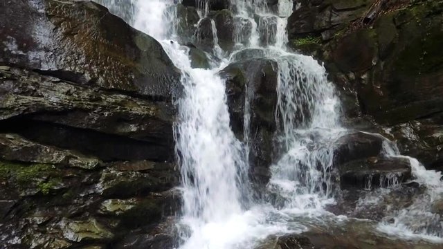 Beautiful place. Shipot waterfall in the Carpathians, Ukraine.