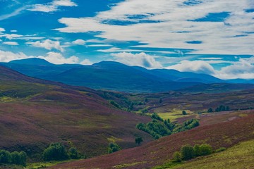 Fototapeta na wymiar panorama of Scotland Highlands in England