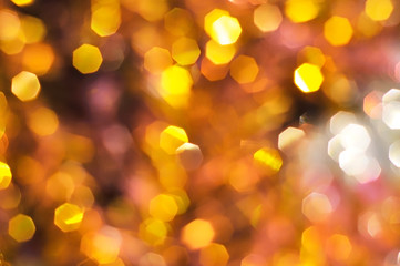 Obraz premium polygonal bokeh yellow