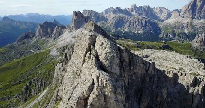 Dolomiten aus der Vogelperspektive