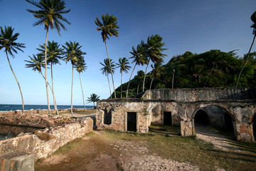 walls fort in Morro do Sao Paulo, Bahia. Brazil © paulovilela