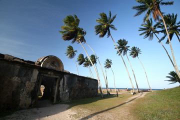 walls fort in Morro do Sao Paulo, Bahia. Brazil © paulovilela
