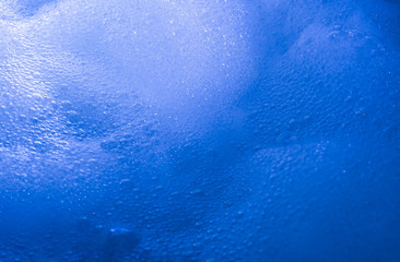 Closeup of soap foam