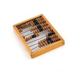 Abacus isolated on white background with number 2018