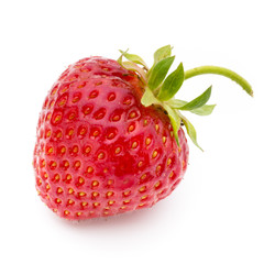 Strawberry isolated on white background. Fresh berry.