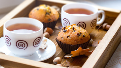 cake and tea