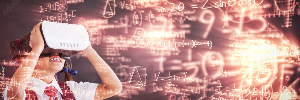 Aufkleber composite image of digitally generated image of trigonometric