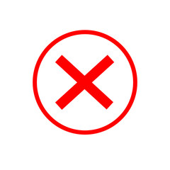 Delete X-Cross rounded icon