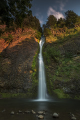 Fototapeta na wymiar Oregon's Horsetail Falls in the Columbia River Gorge
