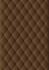 vector drawing of the dark brown quilted leather