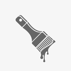 brush vector icon