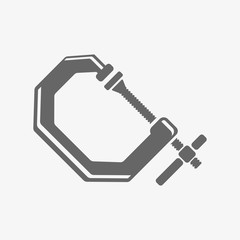 clamp vector icon