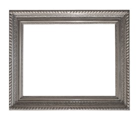 Fototapeta premium Silver frame for paintings, mirrors or photos